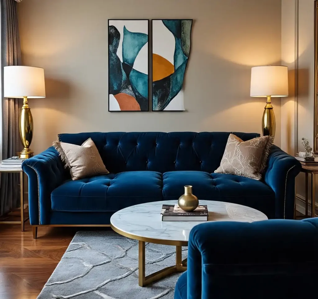 Blue Living Room Ideas for a Stylish Home: Feels Calm & Cool 4 Blue Living Room Ideas 2