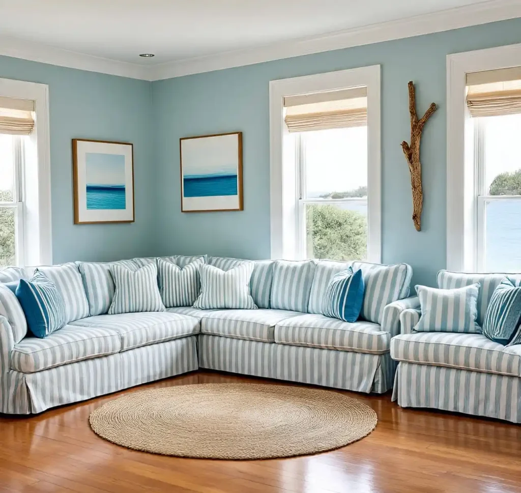 Blue Living Room Ideas for a Stylish Home: Feels Calm & Cool 5 Blue Living Room Ideas 4