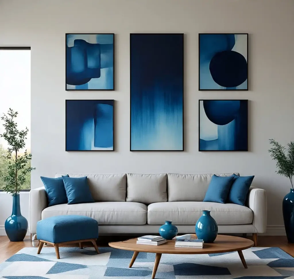 Blue Living Room Ideas for a Stylish Home: Feels Calm & Cool 7 Blue Living Room Ideas 6
