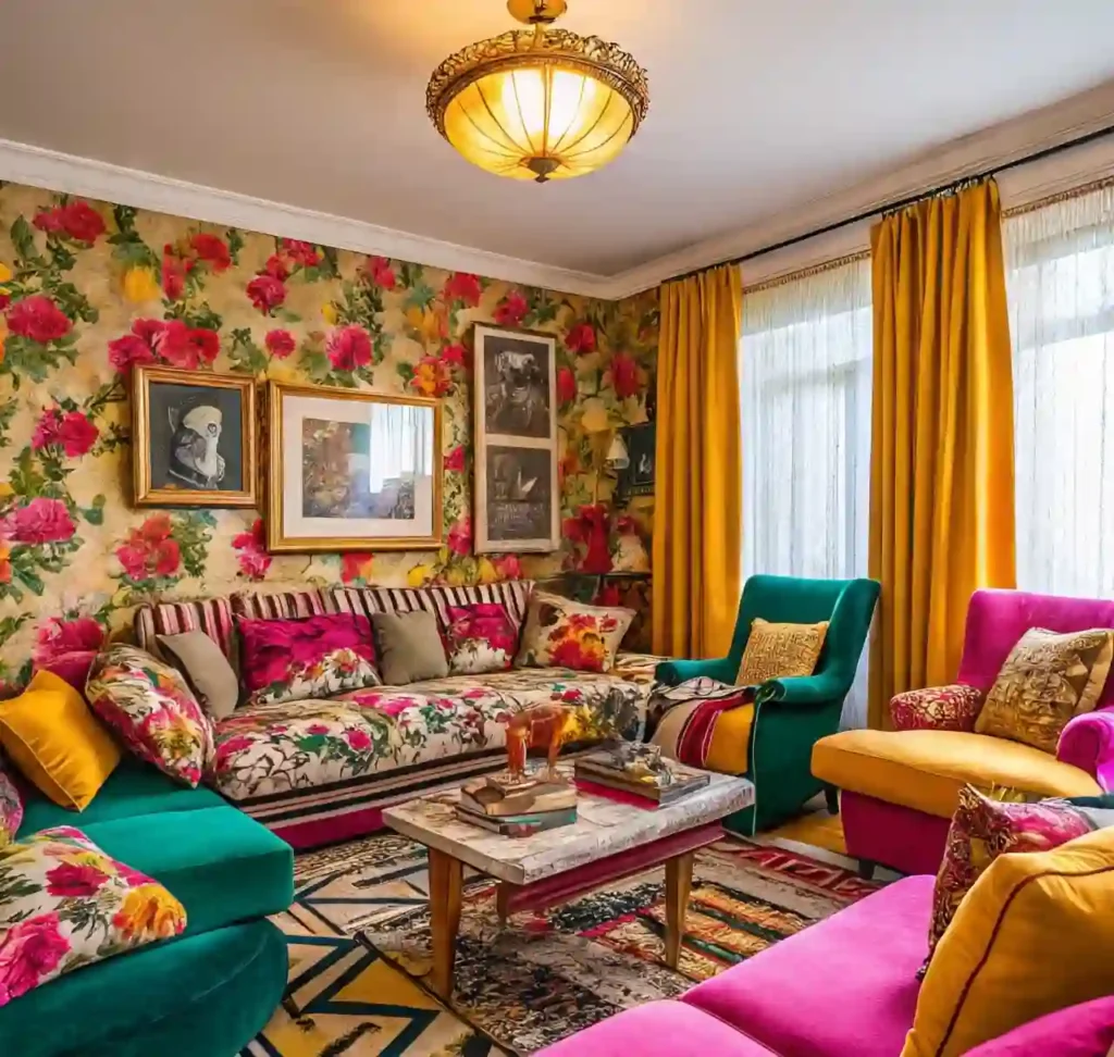 Colorful Maximalist Room Ideas: 20 Bold & Brilliant Ways to Embrace More Is More 2 Colorful Maximalist Room Ideas