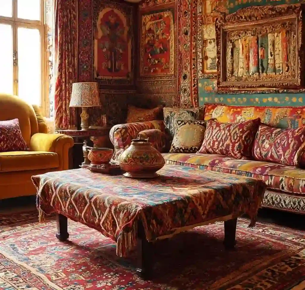 26 Vintage Boho Living Room Ideas For 2025 6 Eclectic Gallery Walls With Found Art-vintage boho living room ideas