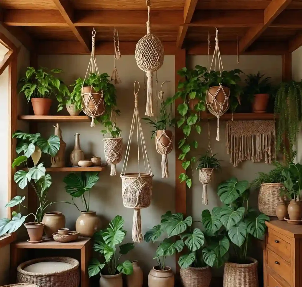 26 Vintage Boho Living Room Ideas For 2025 11 Indoor Plants for Organic Layers-vintage boho living room idea