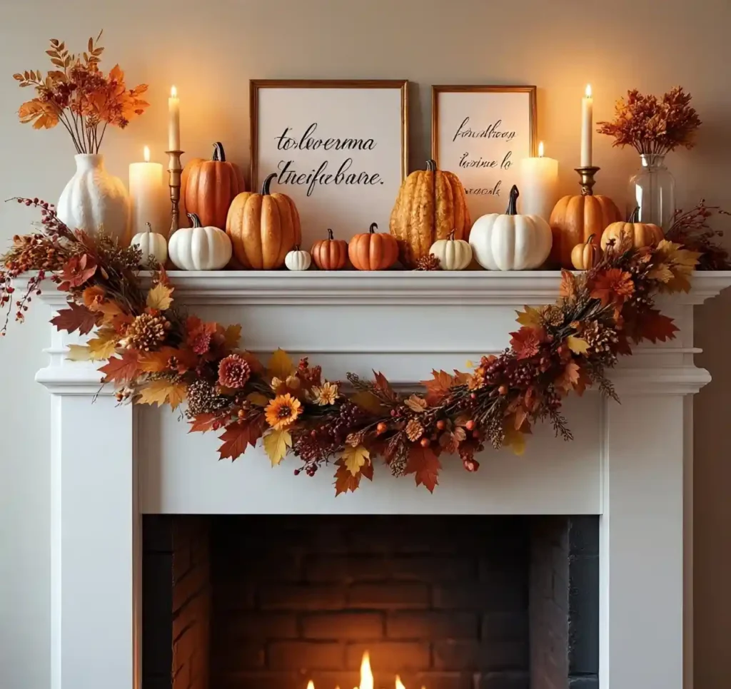 Transform Your Home with These Fall Decor Must-Haves for a Cozy & Seasonal Refresh 14 Mantel Styling That Celebrates Fall Themes