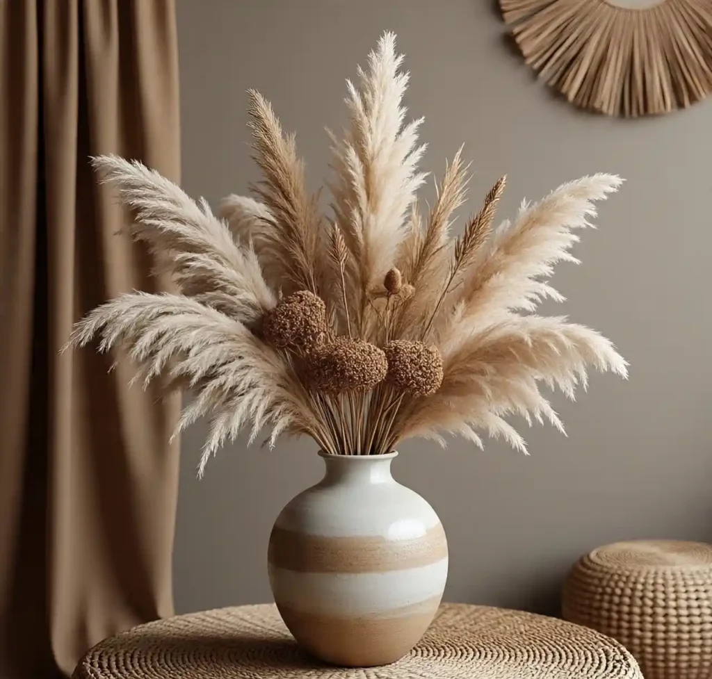 Transform Your Home with These Fall Decor Must-Haves for a Cozy & Seasonal Refresh 4 Natural Elements Like Dried Florals and Pampas Grass-Fall Decors