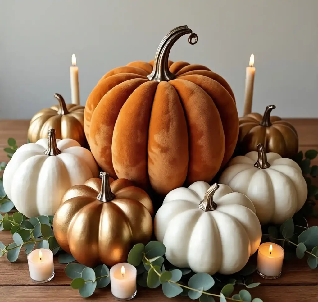 Transform Your Home with These Fall Decor Must-Haves for a Cozy & Seasonal Refresh 8 Pumpkins in All Sizes, Colors, and Materials