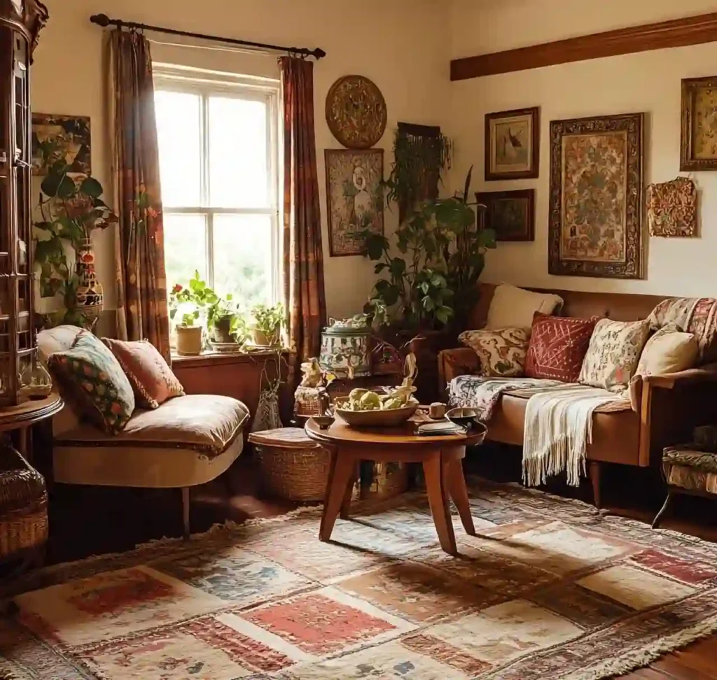 26 Vintage Boho Living Room Ideas For 2025 2 Rattan Furniture With Retro Soul-vintage boho living room ideas