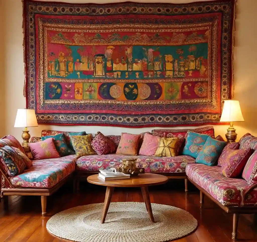26 Vintage Boho Living Room Ideas For 2025 21 Textured Wall Treatments With a Vintage Feel-vintage boho living room idea