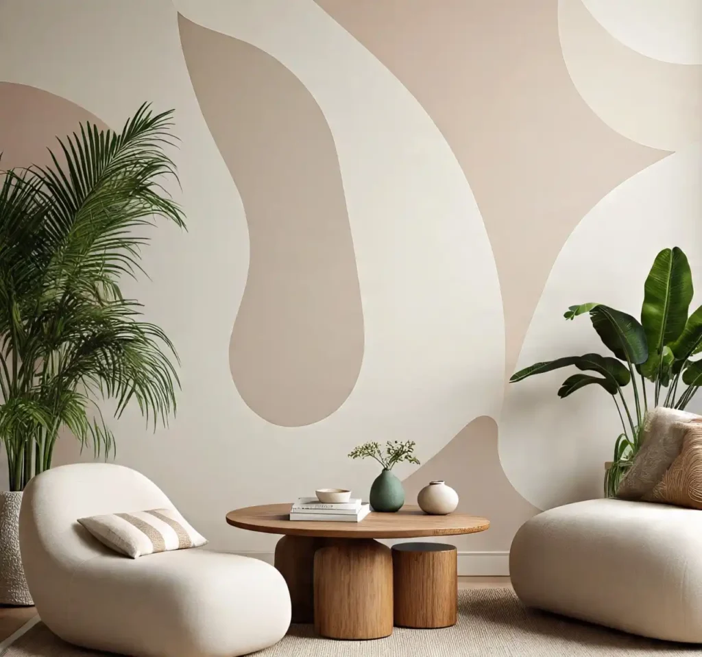 20 Living Room Wallpaper Trends to Instantly Elevate Your Space in 2025 10 Wallpaper-Wavy and Curved Motifs Bring Organic Flow