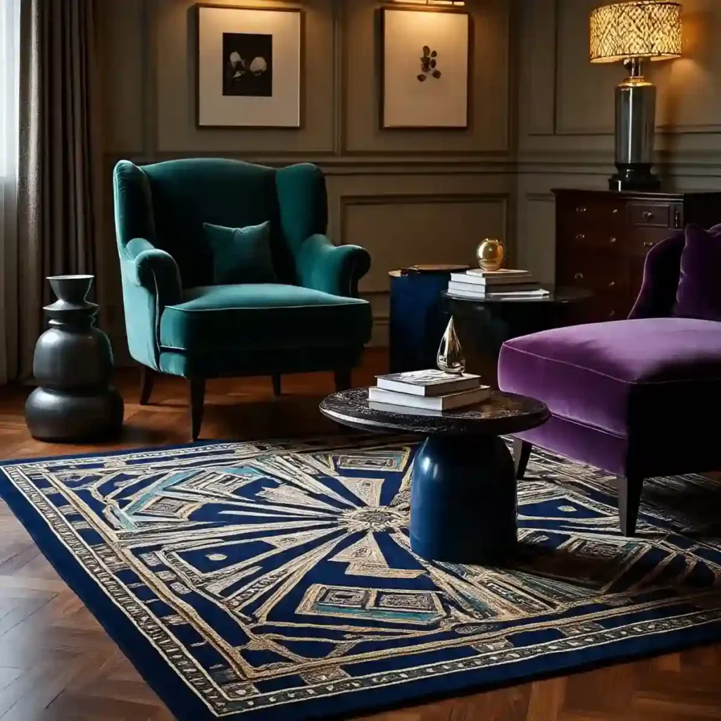 Art Deco Magic: 34 Living Room Ideas to Inspire 28 beautiful-flooring-Polished Parquet Flooring in Herringbone or Chevron Patterns