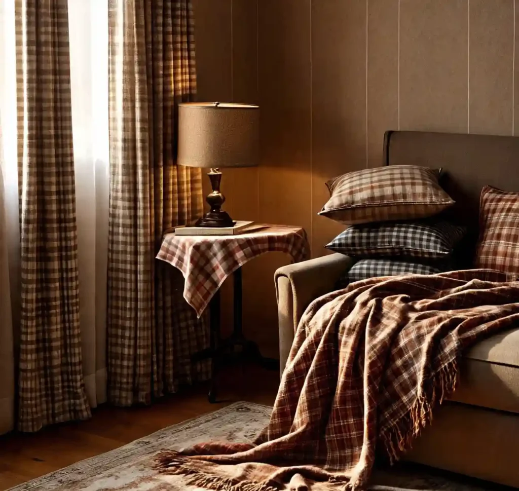 Transform Your Home with These Fall Decor Must-Haves for a Cozy & Seasonal Refresh 15 fall-decor-Plaid and Checked Fabrics for a Cozy Classic Touch