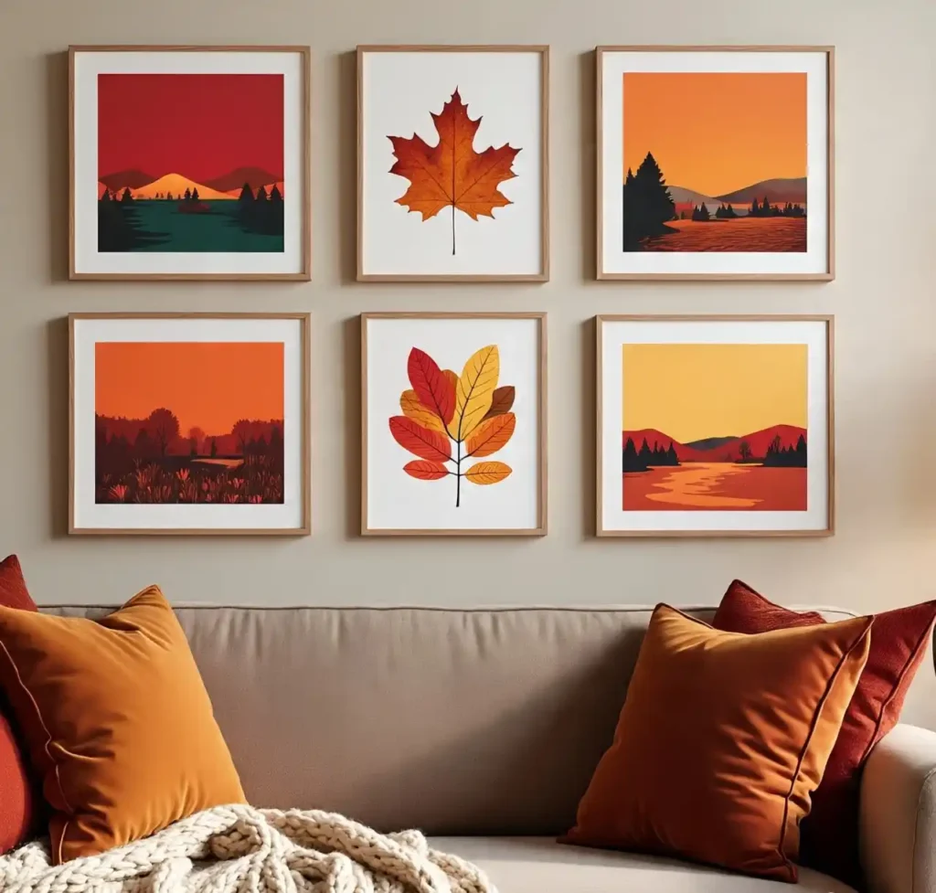Transform Your Home with These Fall Decor Must-Haves for a Cozy & Seasonal Refresh 9 fall-decor-Seasonal Wall Art or Swaps for a Festive Touch