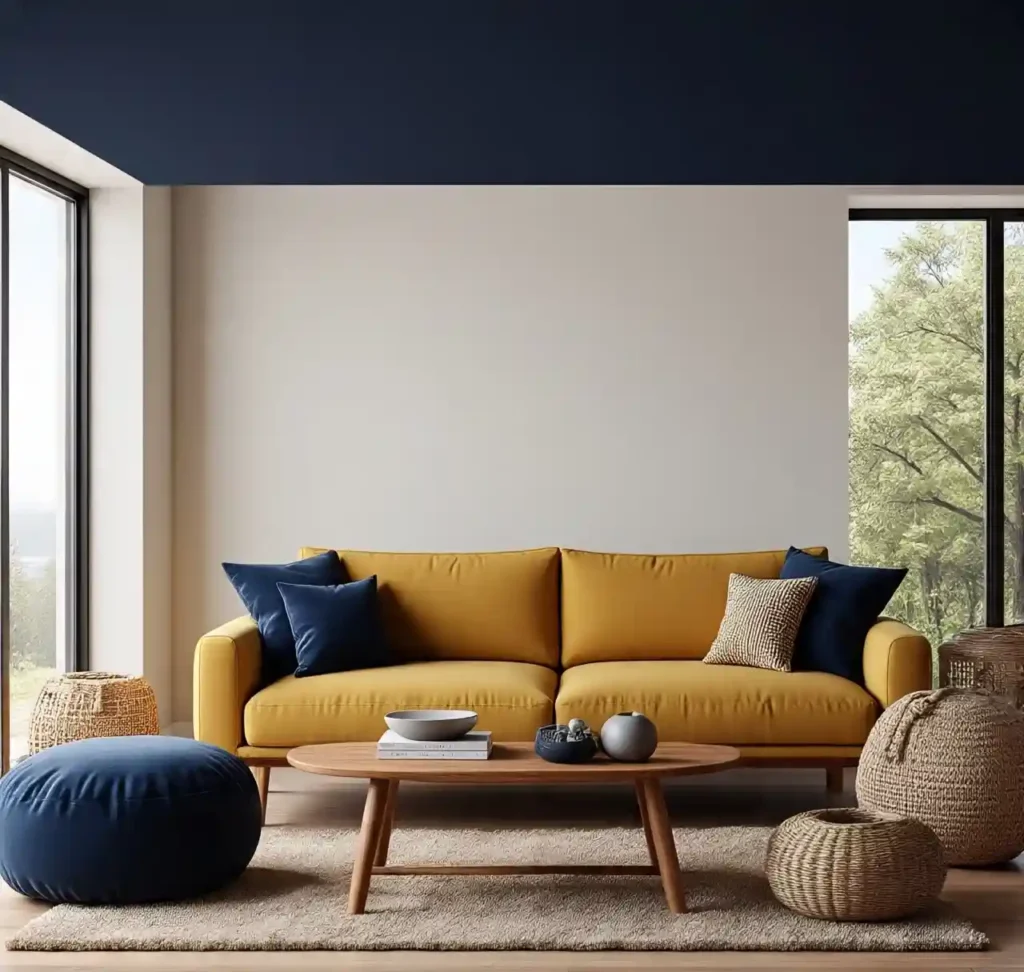 29 Blue and Yellow Minimalist Boho Design Ideas That Blend Calm With Creativity 2 1-Blue and Yellow Minimalist Boho Design Ideas