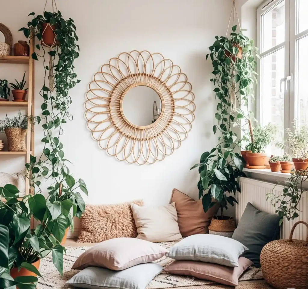 27 Artistic Boho Mirror Ideas to Instantly Elevate Your Interior Style 2 1-Boho Mirror Ideas