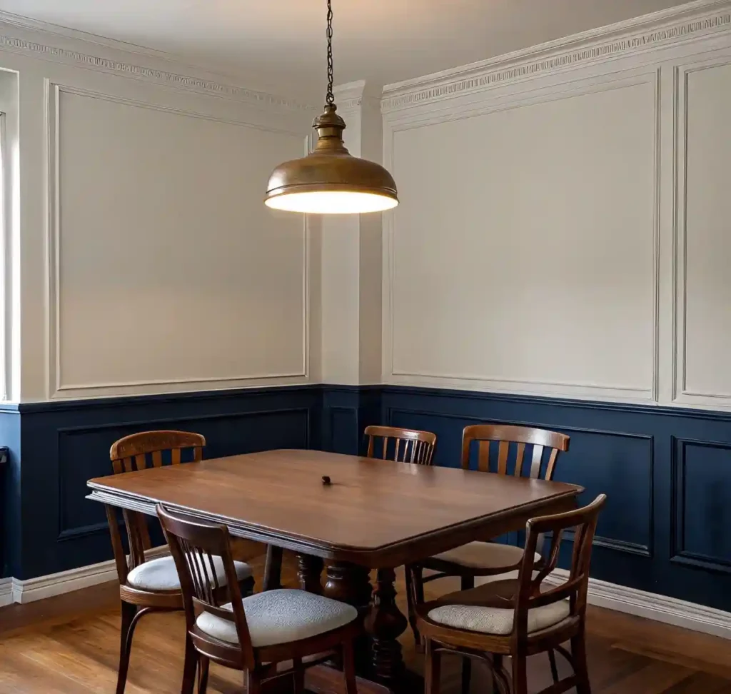 17 Stylish Dining Room Paint Ideas with Chair Rail to Elevate Your Space 2 1-Dining Room Paint Ideas with Chair Rail