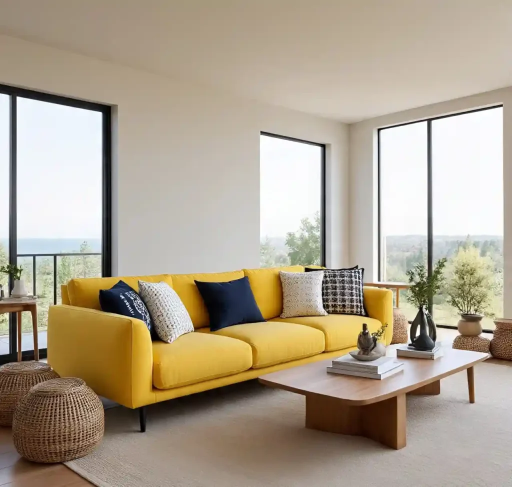 29 Blue and Yellow Minimalist Boho Design Ideas That Blend Calm With Creativity 11 10-Blue and Yellow Minimalist Boho Design Idea