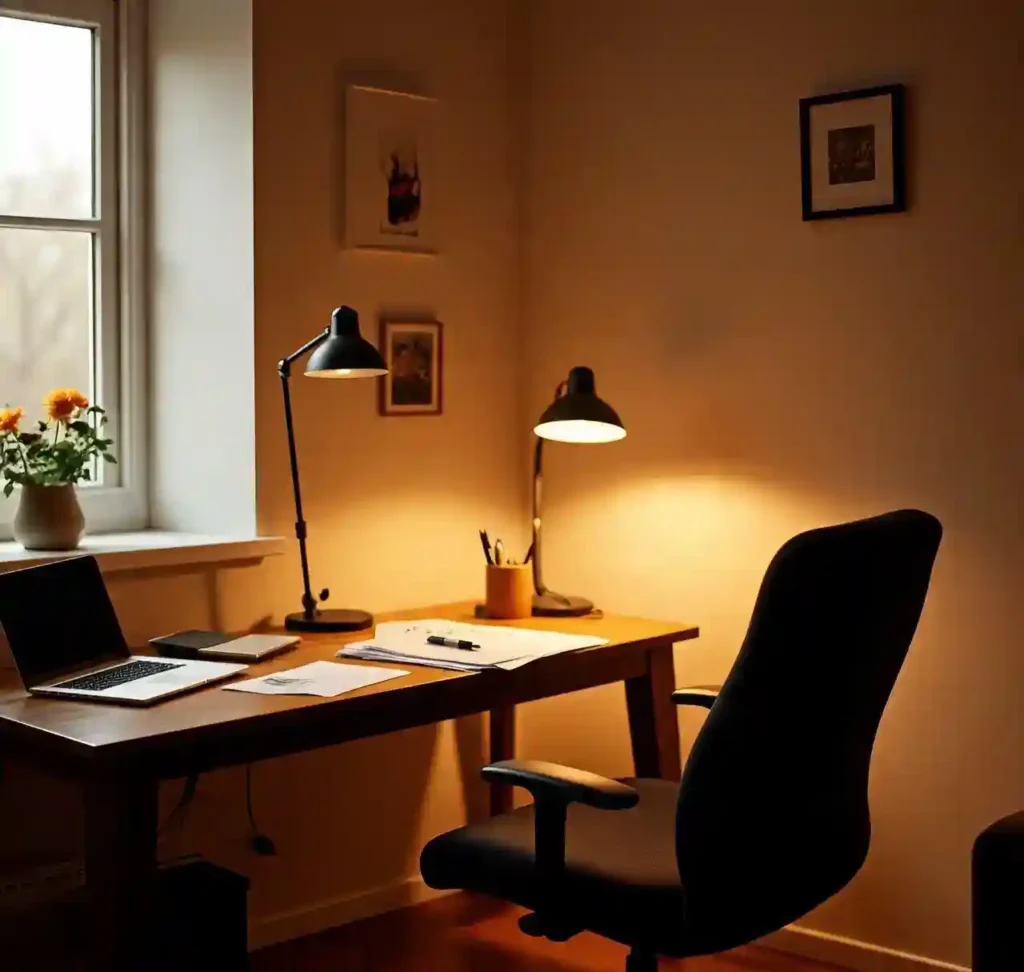 22 Inspiring Living Room Office Ideas for a Stylish & Functional Workspace 11 10 Living Room Office Idea
