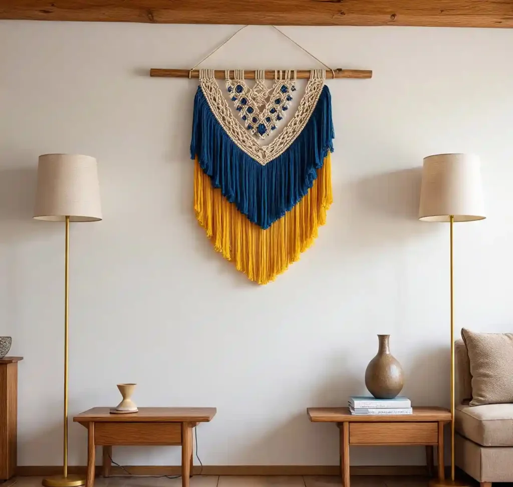29 Blue and Yellow Minimalist Boho Design Ideas That Blend Calm With Creativity 12 11-Blue and Yellow Minimalist Boho Design Idea