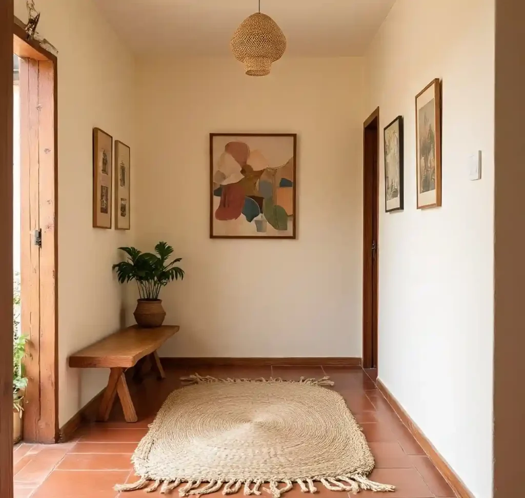 21 Dreamy Boho Hallway Decor Ideas to Transform Your Entryway 12 11-Boho Hallway Decor Idea