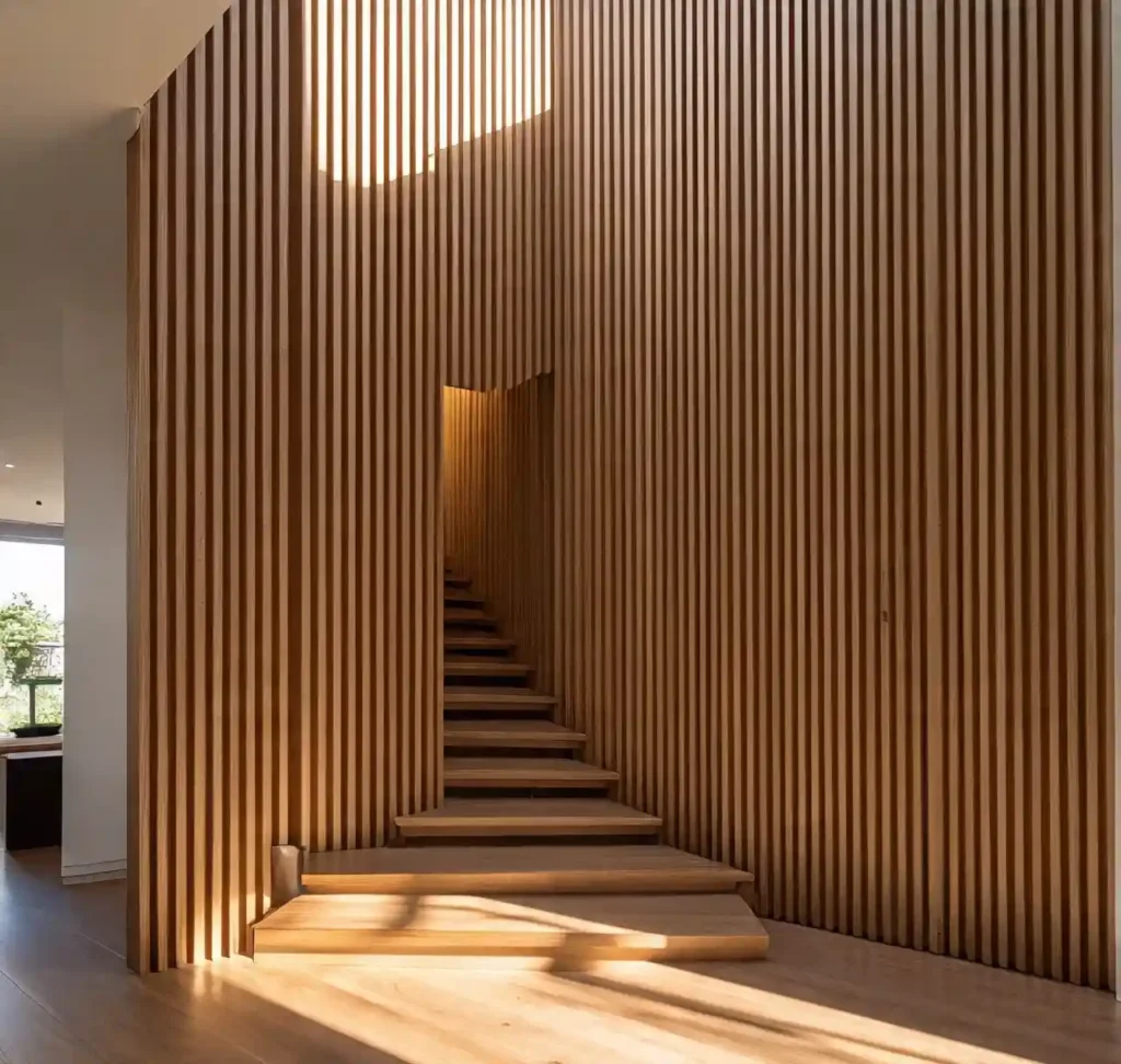 20 Stunning Wooden Floating Staircase Designs to Elevate Your Interior 12 11 Wooden Floating Staircase Design