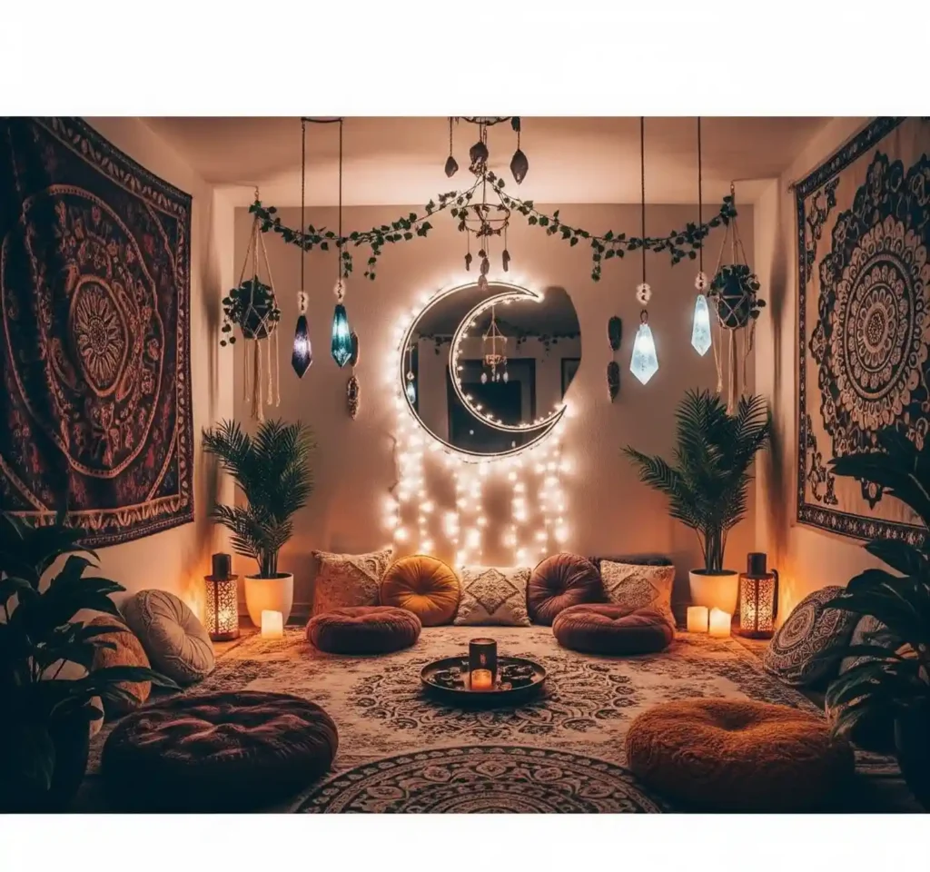 27 Artistic Boho Mirror Ideas to Instantly Elevate Your Interior Style 13 12 Boho Mirror Idea