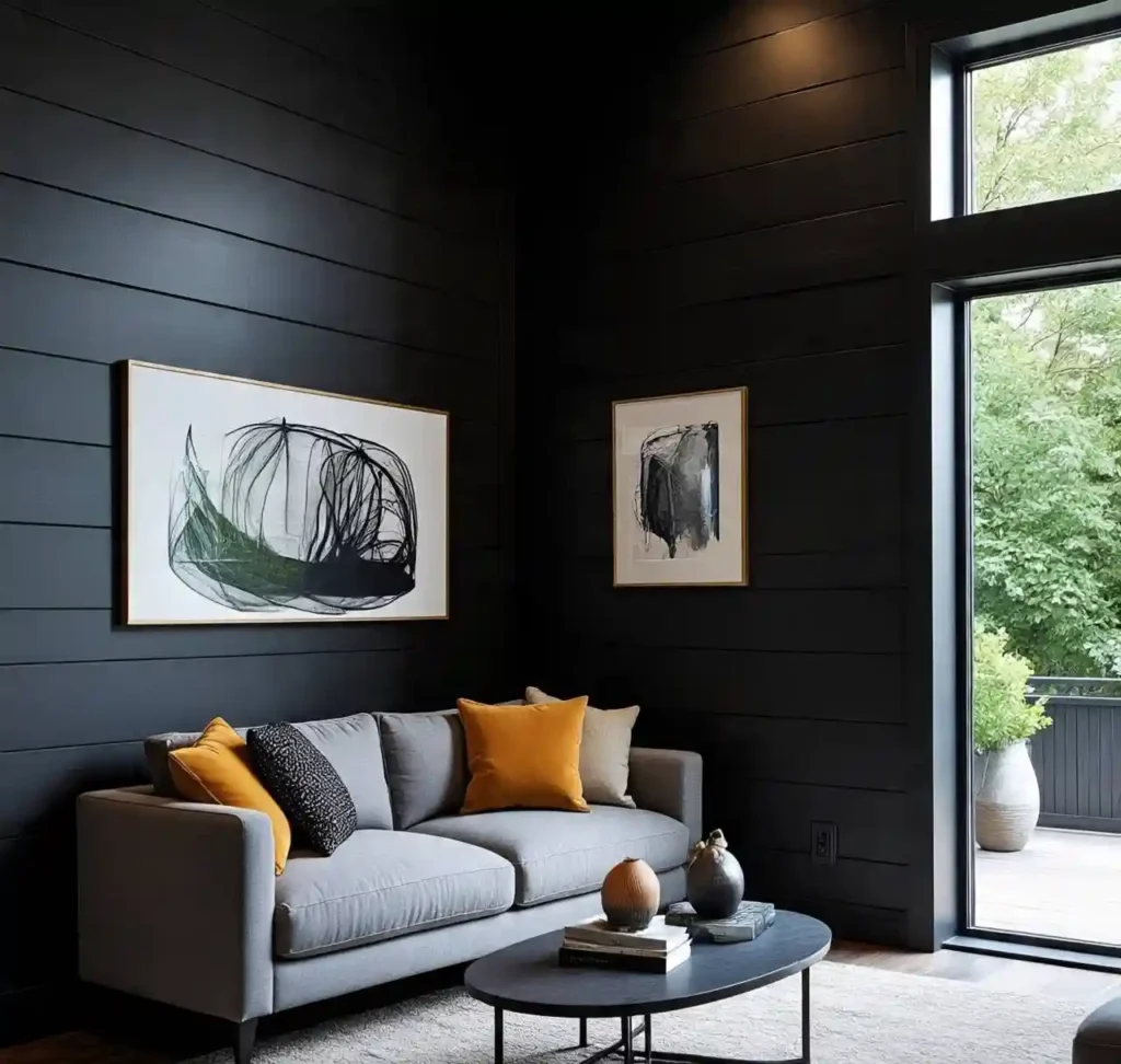 16 Creative Living Room Shiplap Wall Concepts for a Cozy & Updated Look 13 12-Living Room Shiplap Wall Concept