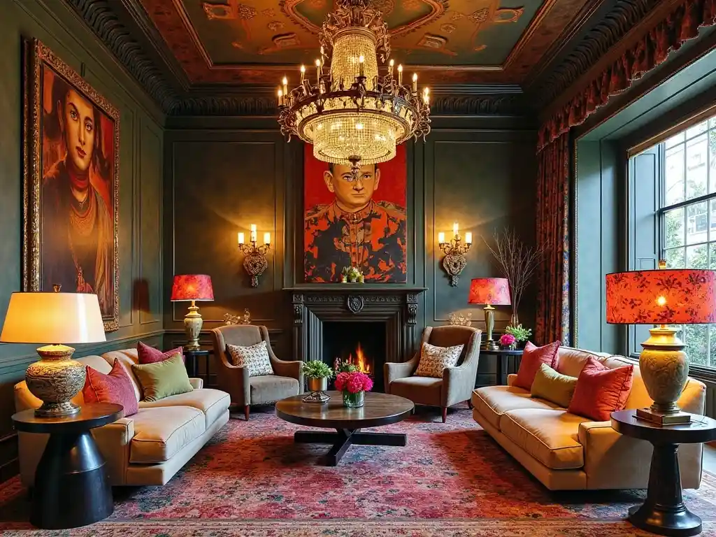 20 Maximalist Living Room Ideas to Embrace Bold, Layered & Lively Design 13 Maximalist Living Room Idea
