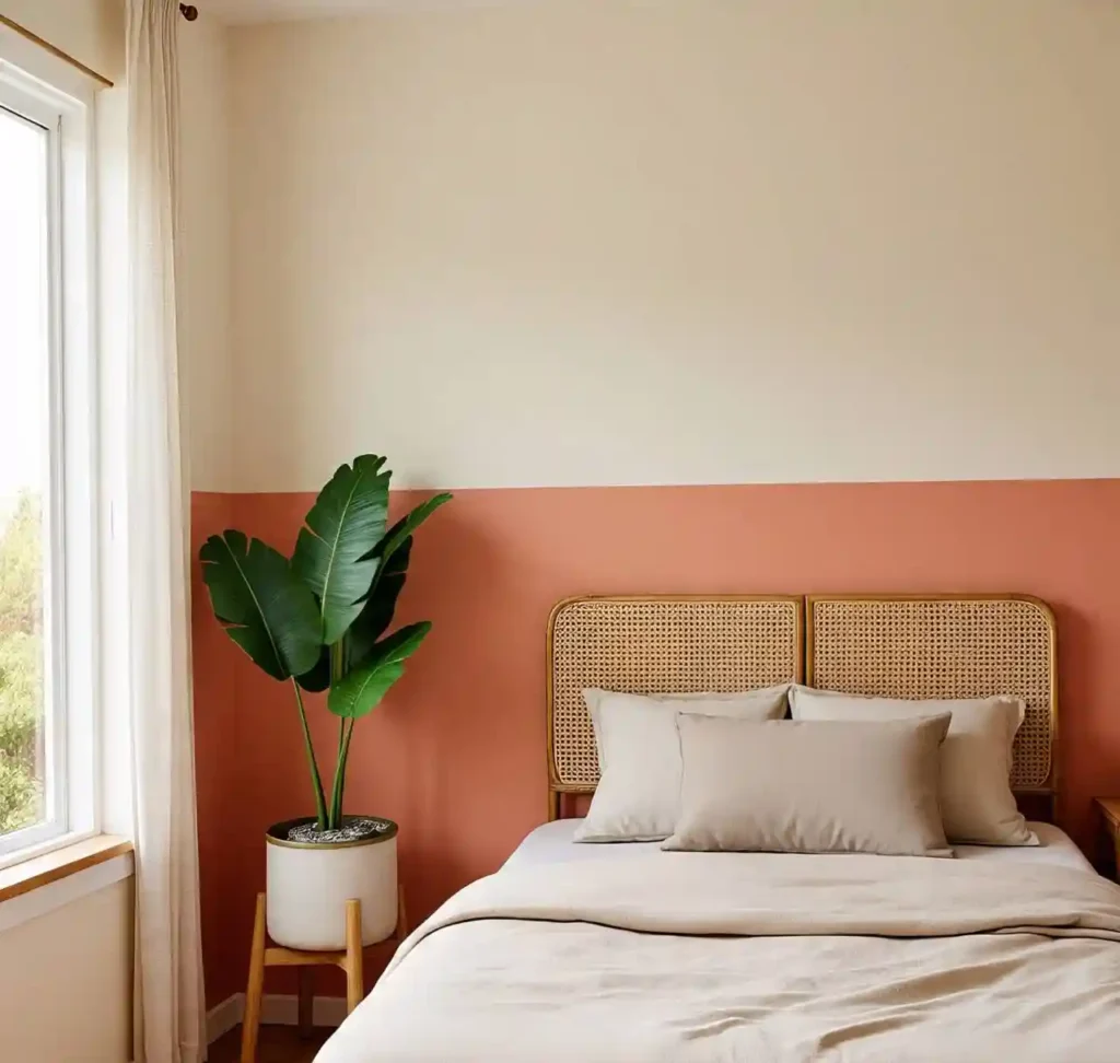 20 Two-Tone Wall Ideas for Small Bedrooms: Stylish Color Combos That Maximize Space 14 13-Two-Tone Wall Idea for Small Bedrooms