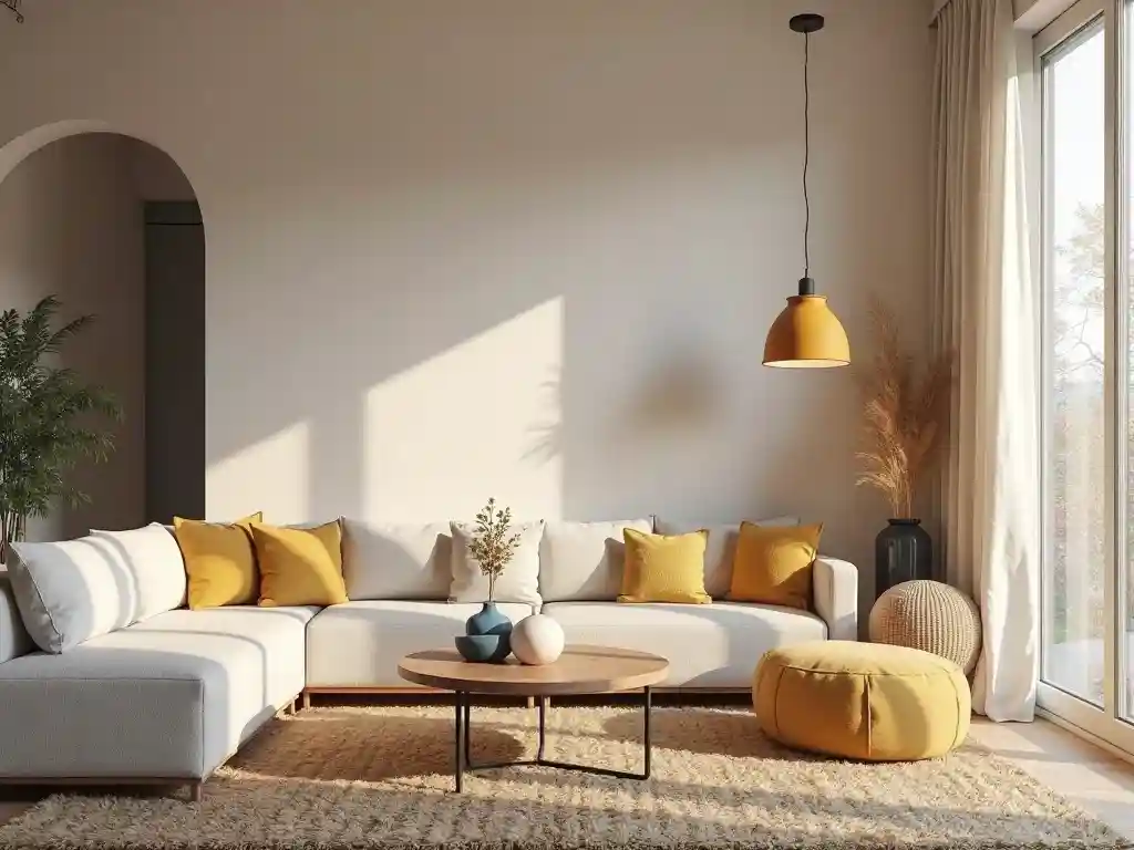 29 Blue and Yellow Minimalist Boho Design Ideas That Blend Calm With Creativity 15 14-Blue and Yellow Minimalist Boho Design Idea