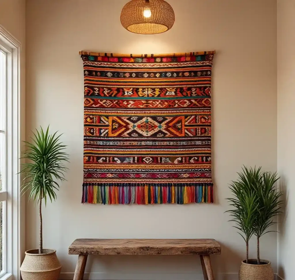 21 Dreamy Boho Hallway Decor Ideas to Transform Your Entryway 15 14-Boho Hallway Decor Idea