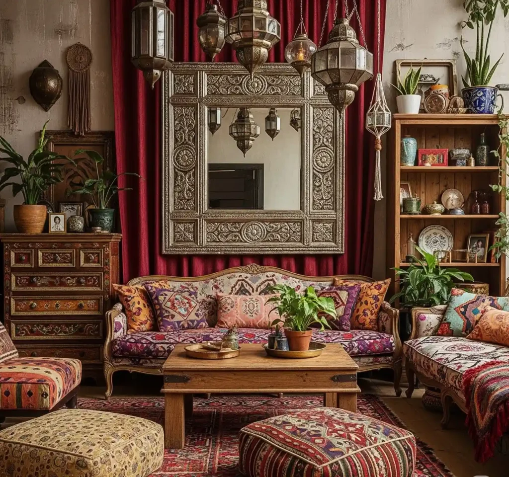 27 Artistic Boho Mirror Ideas to Instantly Elevate Your Interior Style 15 14 Boho Mirror Idea