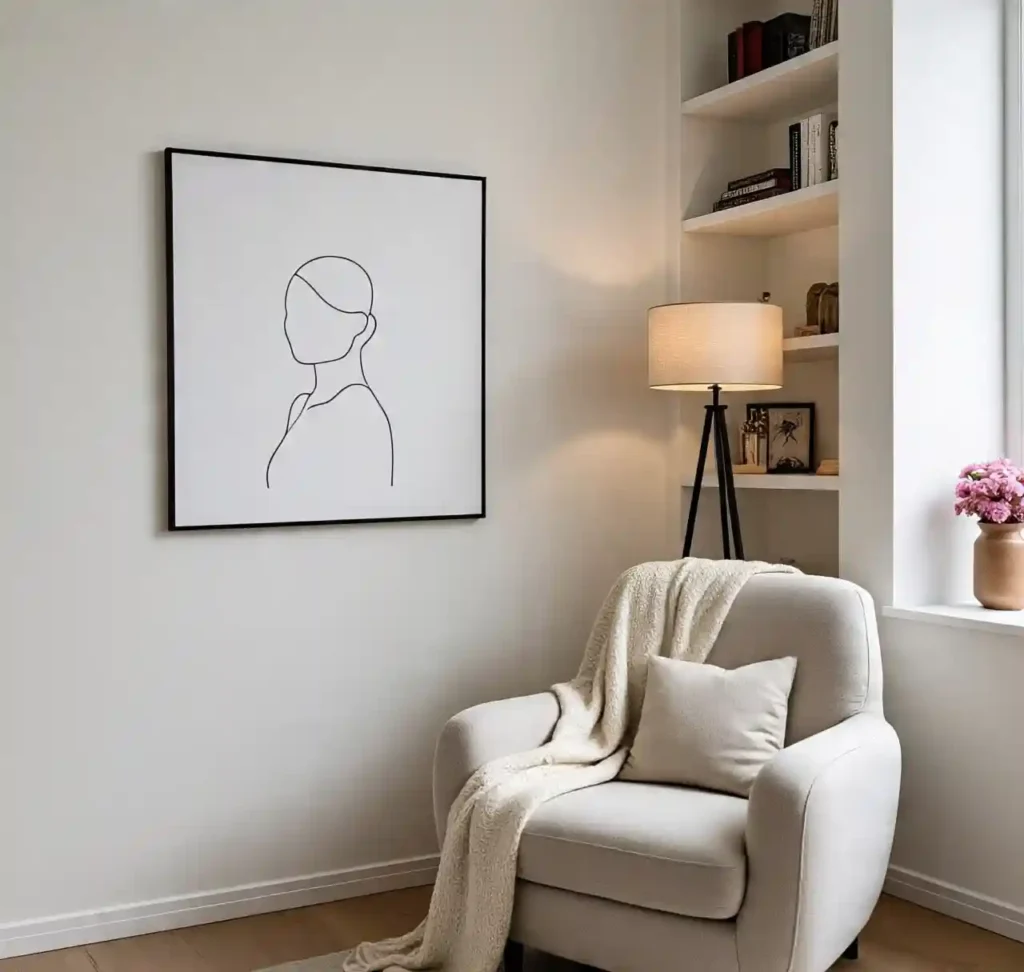 20 Minimalist Wall Art Ideas: Elevate Modern Homes With Clean & Timeless Style 15 14-Minimalist Wall Art Idea