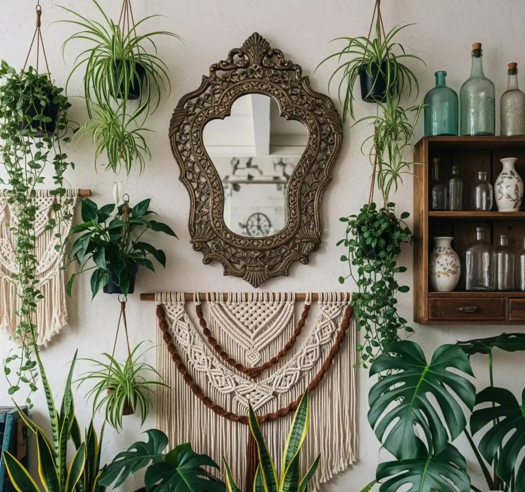 27 Artistic Boho Mirror Ideas to Instantly Elevate Your Interior Style 16 15 Boho Mirror Idea
