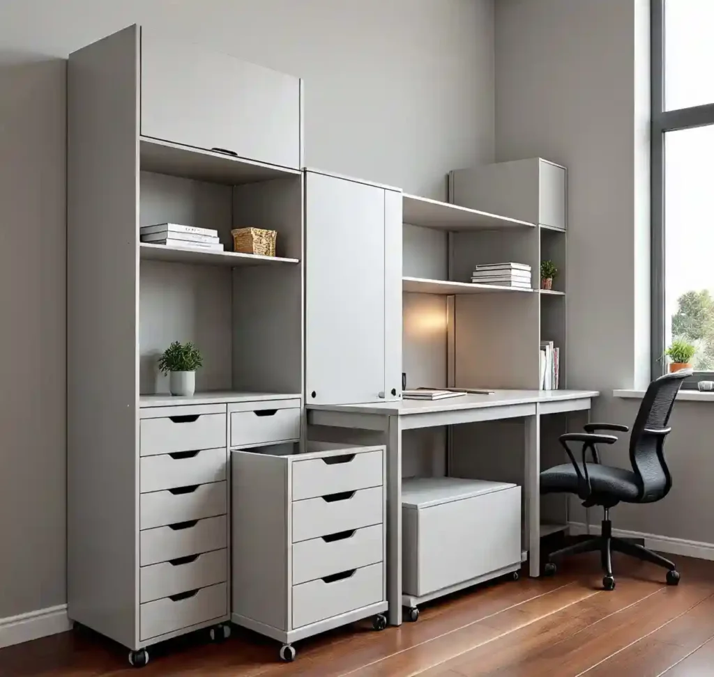 22 Inspiring Living Room Office Ideas for a Stylish & Functional Workspace 16 15 Living Room Office Idea