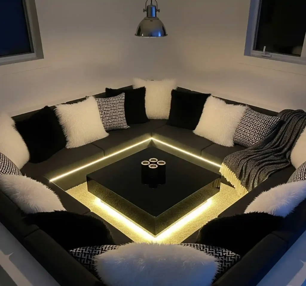 20 Cozy Conversation Pit Ideas to Turn Your Living Room into a Relaxing Retreat 17 16 Cozy Conversation Pit Idea