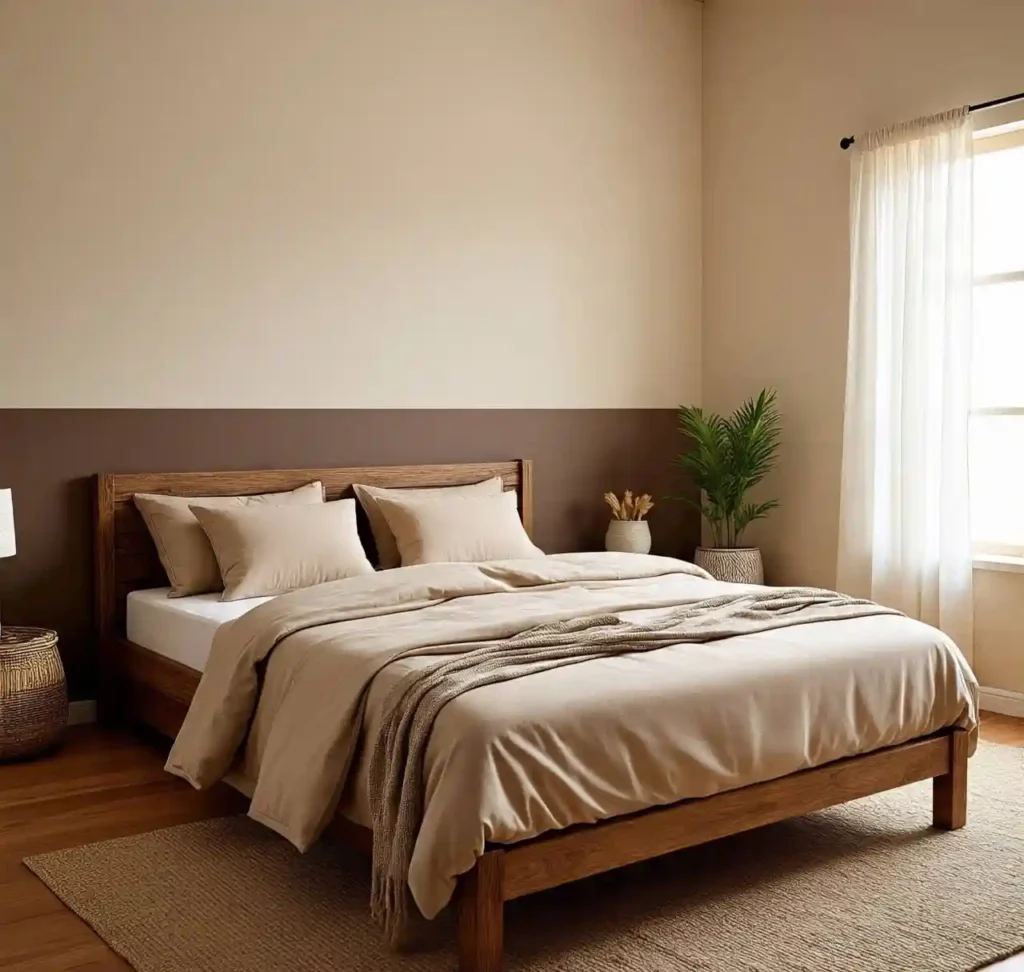 20 Two-Tone Wall Ideas for Small Bedrooms: Stylish Color Combos That Maximize Space 17 16-Two-Tone Wall Idea for Small Bedrooms