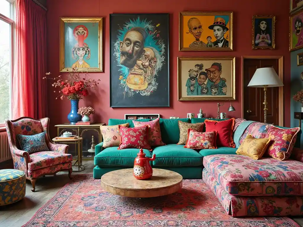 20 Maximalist Living Room Ideas to Embrace Bold, Layered & Lively Design 18 Maximalist Living Room Idea