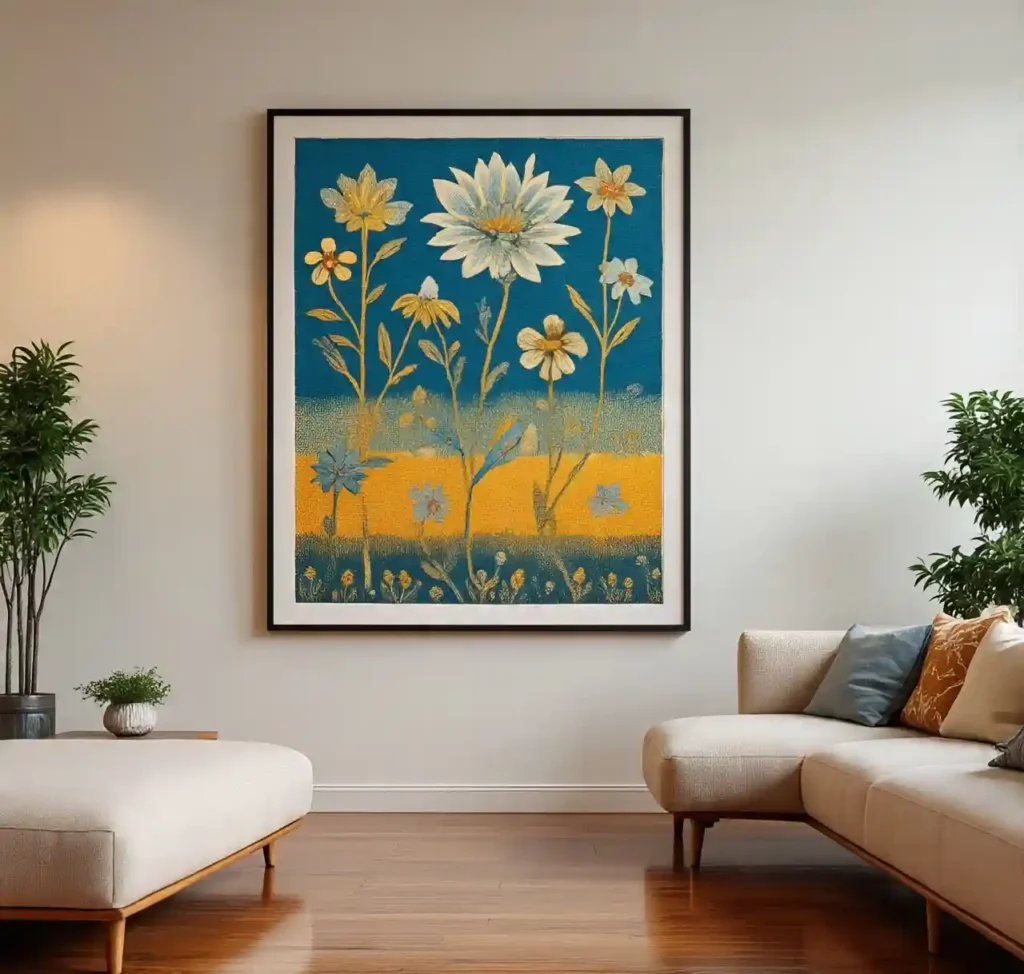 29 Blue and Yellow Minimalist Boho Design Ideas That Blend Calm With Creativity 19 18-Blue and Yellow Minimalist Boho Design Idea