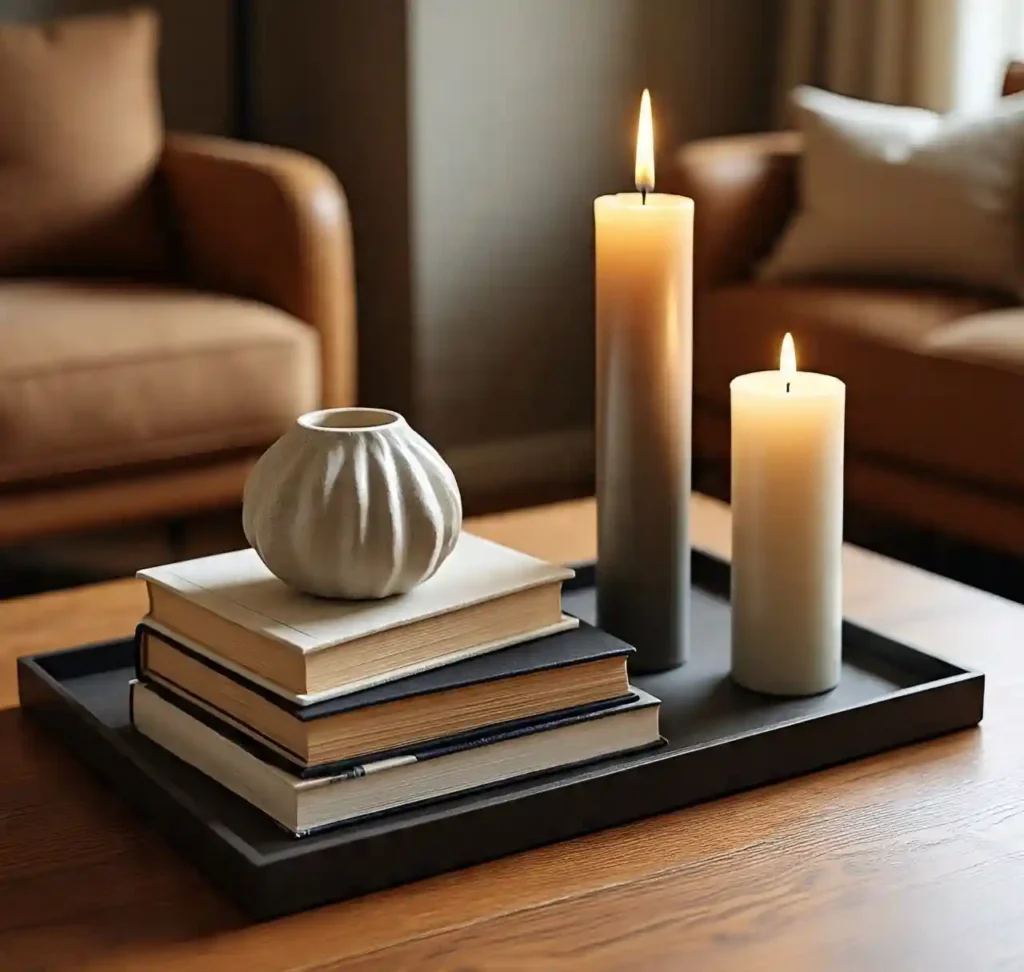 20 Stylish Coffee Table Tray Decor Ideas for a Beautiful Living Room 19 18-Coffee Table Tray Idea