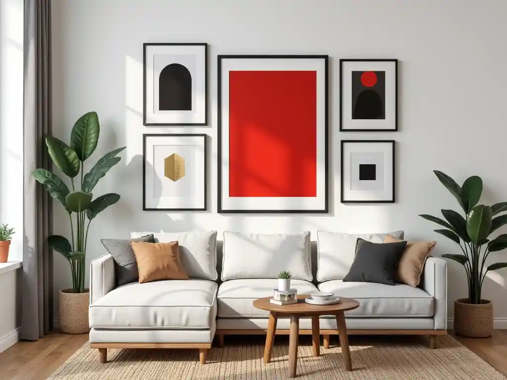 20 Living Room Gallery Wall Design Ideas – Create Stylish Walls 19 18-Living Room Gallery Wall Design Idea