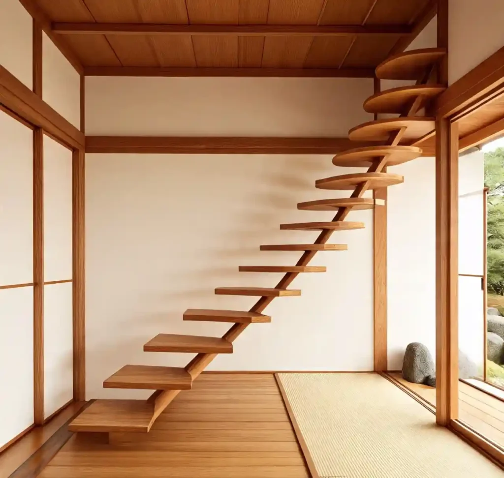 20 Stunning Wooden Floating Staircase Designs to Elevate Your Interior 19 18 Wooden Floating Staircase Design