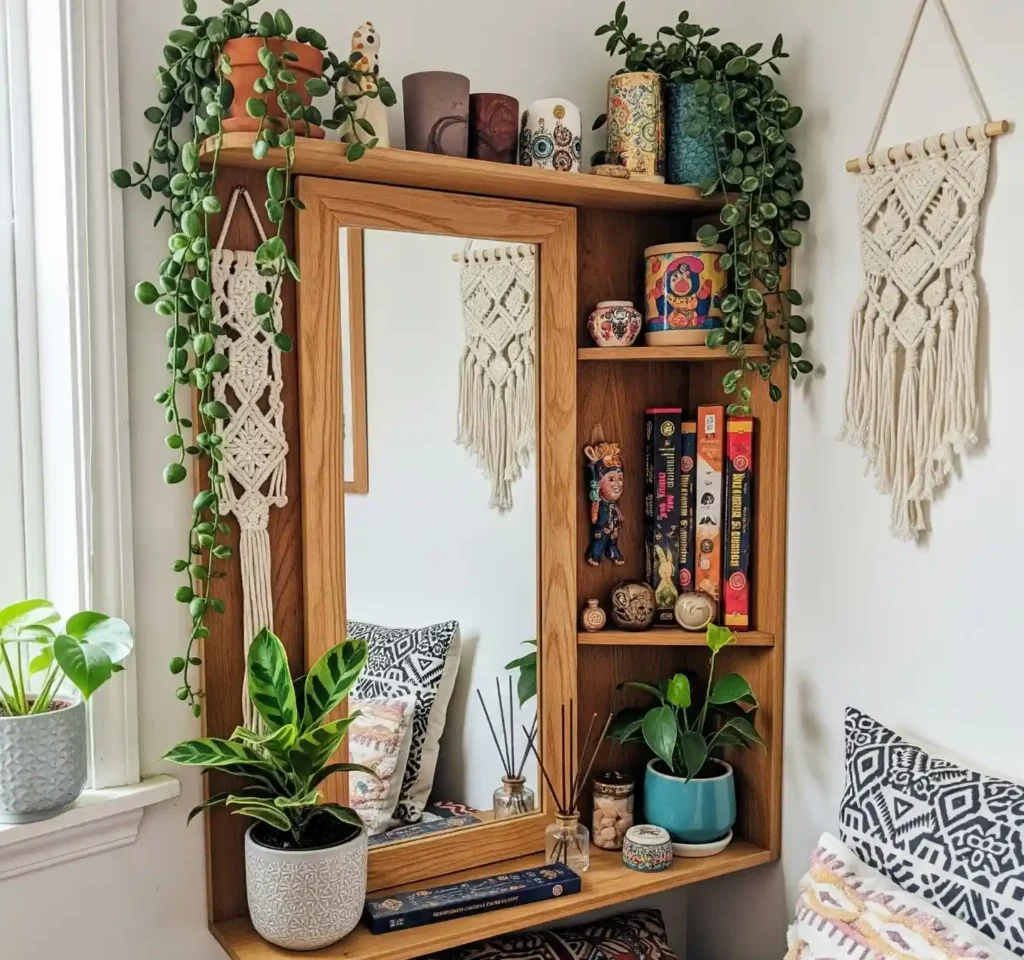 27 Artistic Boho Mirror Ideas to Instantly Elevate Your Interior Style 20 19 Boho Mirror Idea