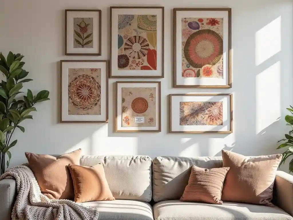 20 Living Room Gallery Wall Design Ideas – Create Stylish Walls 20 19-Living Room Gallery Wall Design Idea