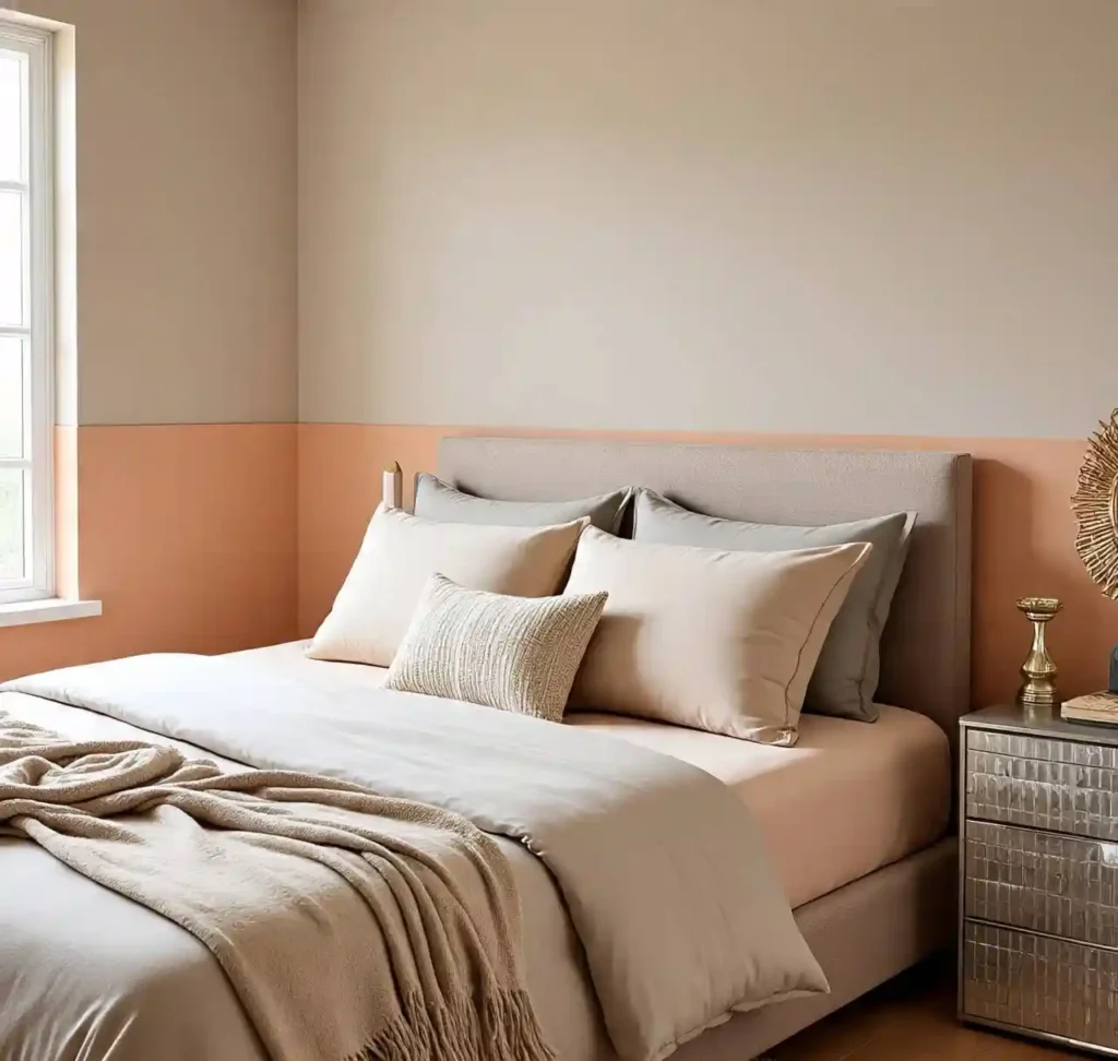 20 Two-Tone Wall Ideas for Small Bedrooms: Stylish Color Combos That Maximize Space 20 19-Two-Tone Wall Idea for Small Bedrooms