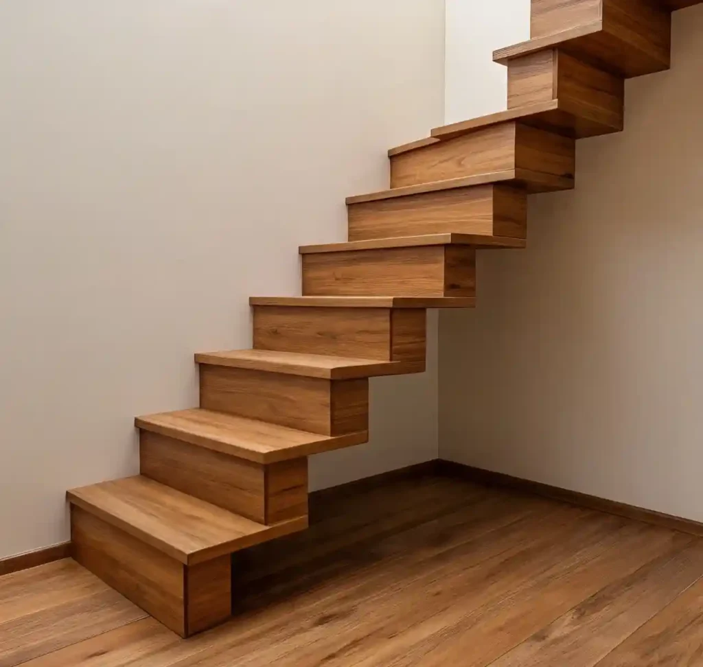 20 Stunning Wooden Floating Staircase Designs to Elevate Your Interior 20 19 Wooden Floating Staircase Design
