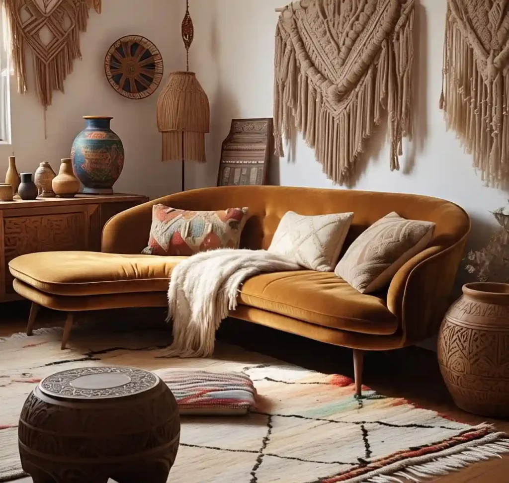 20 Boho Living Room Design and Decor Ideas: Create a Laid-Back & Artistic Space 3 Boho Living Room Design and Decor Ideas