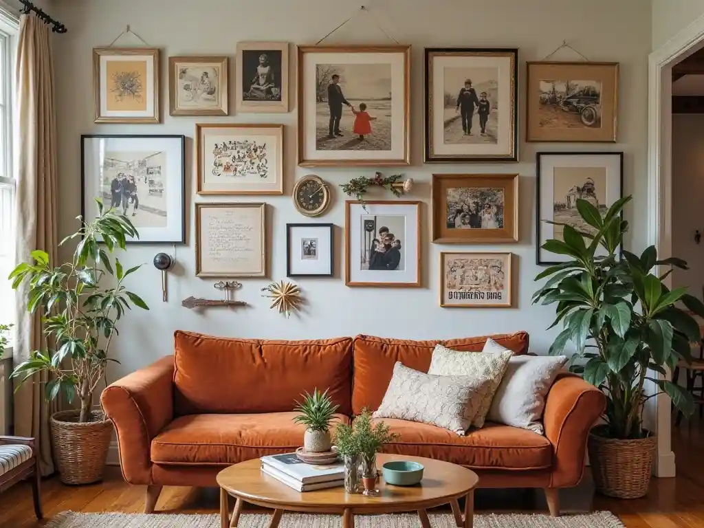 20 Living Room Gallery Wall Design Ideas – Create Stylish Walls 21 20-Living Room Gallery Wall Design Ideas