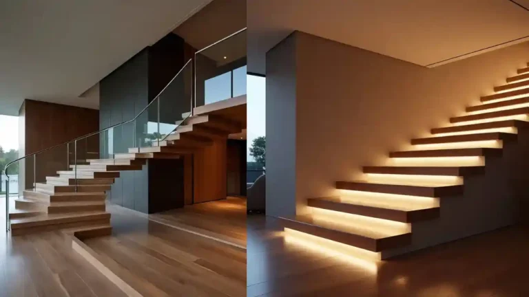 20 Stunning Wooden Floating Staircase Designs to Elevate Your Interior 37 20 Stunning Wooden Floating Staircase Designs to Elevate Your Interior
