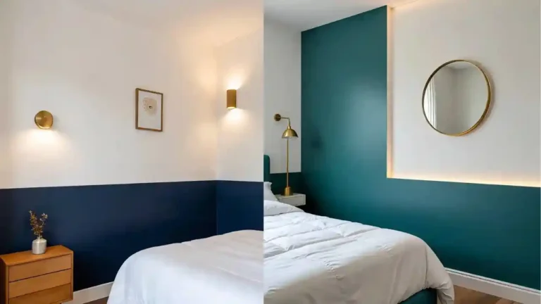20 Two-Tone Wall Ideas for Small Bedrooms: Stylish Color Combos That Maximize Space 33 20 Two-Tone Wall Ideas for Small Bedrooms Stylish Color Combos That Maximize Space