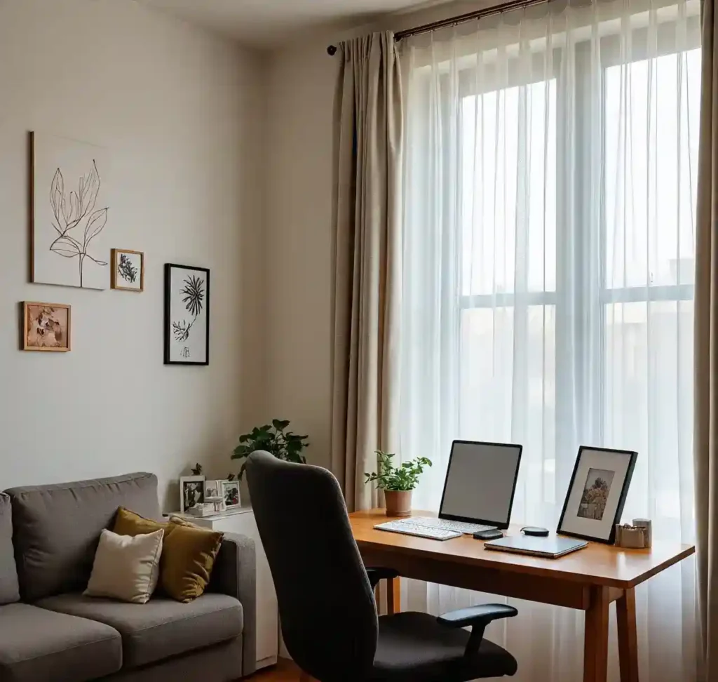 22 Inspiring Living Room Office Ideas for a Stylish & Functional Workspace 22 21 Living Room Office Idea