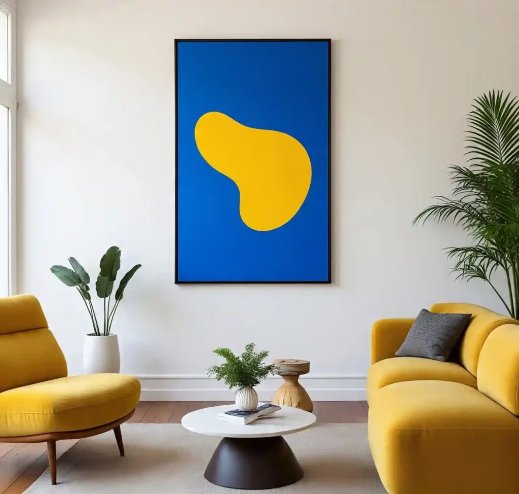 29 Blue and Yellow Minimalist Boho Design Ideas That Blend Calm With Creativity 23 22-Blue and Yellow Minimalist Boho Design Idea